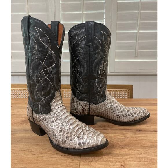 Dan Post Men's Manning Python Leather Boots Size 10 NWOB Exotic Boots Comfort - Picture 3 of 13